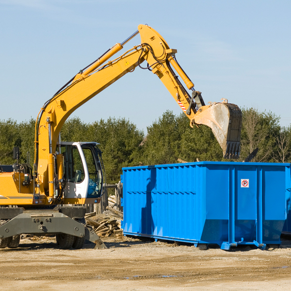 what size residential dumpster rentals are available in Ogema Wisconsin